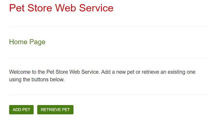 Picture showing example form Home Page.